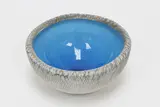 Len Castle, Blue alkaline glazed deep bowl
