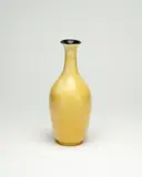 Daniel Steenstra for Crown Lynn, Hand potted yellow glazed vase
