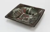 Doreen Blumhardt, Stoneware press moulded square platter