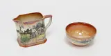 and a squared jug by Grimwades Maori Ware lustre bowl, sold Jul 2018