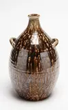 Len Castle, Crum Brickworks salt glaze stoneware bottle vase