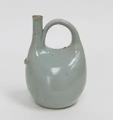 Early prototype stoneware pourer by Len Castle, sold Feb 2018