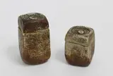 Len Castle, Two stoneware lidded boxes