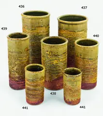 Stoneware brushpot by Len Castle, offered Feb 2018
