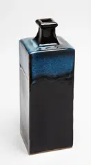 Large square section bottle vase by Len Castle, sold Feb 2018