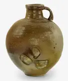 Chester Nealie, Large shino glaze wood-fired bottle