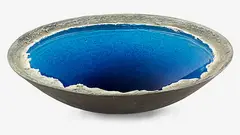 Len Castle, Impressive Crater Lake/Alkaline Pool bowl