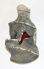 Volcanic hanging bottle vase by Len Castle, sold Jun 2017