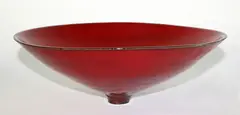 Conical earthenware bowl by Len Castle, sold Jun 2017