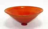 Large earthenware conical bowl by Graham Ambrose, offered Jun 2017