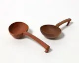 Levi Bergstrom, Two small hand carved wooden ladles