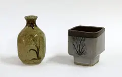 Bruce Martin, Stoneware square sectioned vase