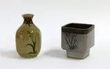 Bruce Martin, Stoneware square sectioned vase