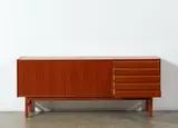 1960s Norwegian teak sideboard by Attibuted to Fredrik Kayser for Gustav Bahus, offered Jun 2017