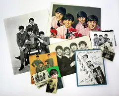 ‘Signed’Beatles photographs, fanclub cards and memorabilia