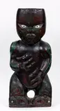 Honi Himama Ronginui, Carved Maori Tekoteko figure
