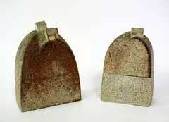 Wendy Masters, ‘Houses on the Hill’ pair of stoneware sculptures