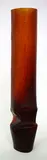 Jo Nuttal, Red/orange column form glass vase