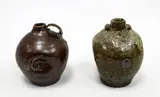 Duncan Shearer, Two small salt glazed stoneware vases