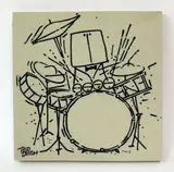 Ceramic tile by Ted Dutch, sold Oct 2016