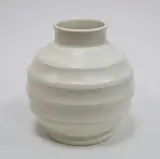 Keith Murray for Wedgwood, Spherical moonstone vase