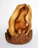 Robin Spry Campbell, Biomorphic carved wood sculpture