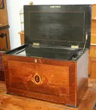 no. 819 by Large Swiss Music box with organ, sold Jun 2016