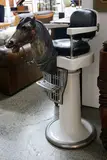 made by Theo A Kochs company by Rare American Child’s barber chair, sold Jun 2016
