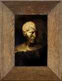 Rare Sherwin and Cotton portrait tile, by George Cartlidge