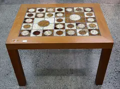 1960s coffee table, with tile top