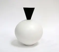 Ovoid white vase by Peter Collis, sold Jun 2016