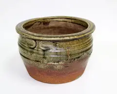 Large stoneware circular planter by Len Castle, sold Jun 2016
