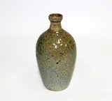 Len Castle, Rare and unusual Crum Brickworks salt glazed bottle vase