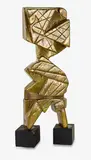 Joel Hammond for Christen Mass, French bronze cubist figure