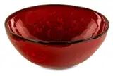 Red Lava Crater Lake bowl by Len Castle, sold Feb 2016