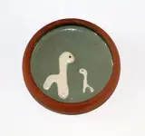 Len Castle, Slip trailed pin dish