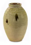 Crumb Brickworks ovoid vase by Len Castle, sold Feb 2016