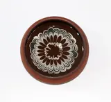 Len Castle, Slip trailed earthenware pin dish