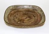 Rectangular stoneware platter by Len Castle, sold Feb 2016