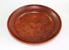 Circular platter by Len Castle, sold Feb 2016