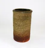 Small stoneware brush pot by Len Castle, sold Feb 2016