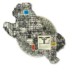 Wall plaque by Ted Dutch, sold Feb 2016