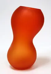 Nigel Coates, Hand blown orange glass vase