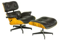 Charles and Ray Eames for Herman Miller, Lounge chair and ottoman model 670 and 671