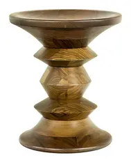 Charles and Ray Eames for Herman Miller, Walnut time life stool, shape c.