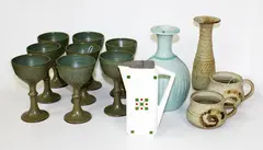 Patti Meads, Eight stoneware goblets