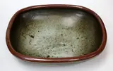 Large stoneware deep platter by Len Castle, sold Dec 2015