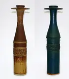 Richard Cadness, Two stoneware bottle vases