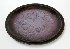 Large stoneware platter by Len Castle, sold Dec 2015