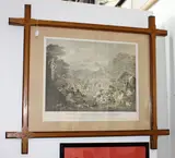 John Gilfillan print, Interior of a native Village or Pa in New Zealand